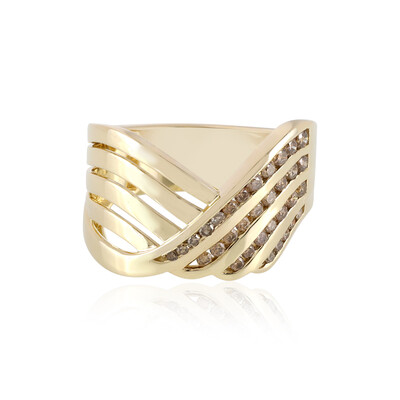 I2 Champagner-Diamant-Goldring (de Melo)