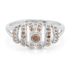 Fancy-Diamant-Silberring