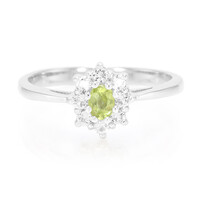 Mandschurischer Peridot-Silberring