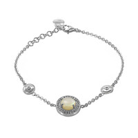 Abalone-Muschel-Silberarmband