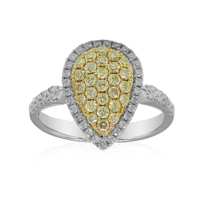 Gelber SI2 Brillant-Goldring (CIRARI)