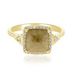 PK2 Schokoladen-Diamant-Goldring (CIRARI)