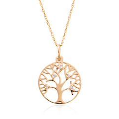 Lupenreiner (F) Brillant-Goldhalskette (LUCENT DIAMONDS)