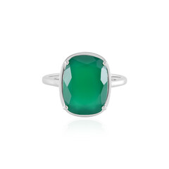 Grüner Onyx-Silberring