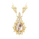 Namibia-Cerussit-Goldcollier (de Melo)