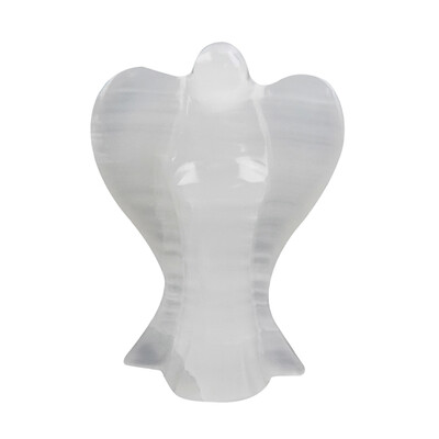 Alabaster-Kalzit-Engel-Figur