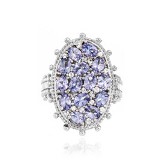 Tansanit-Silberring (Dallas Prince Designs)