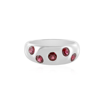 Edelroter Spinell-Silberring