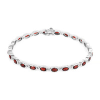 Mosambik-Granat-Silberarmband