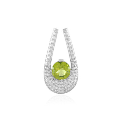Arizona-Peridot-Silberanhänger