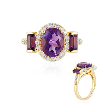 Sibirischer Amethyst-Silberring
