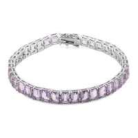 Bolivianischer Amethyst-Silberarmband