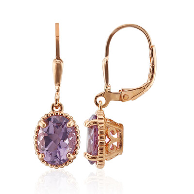 Bolivianischer Amethyst-Silberohrringe