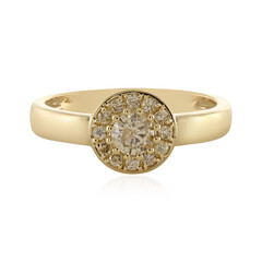 I3 Schokoladen-Brillant-Goldring