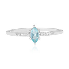 Blauer Apatit-Silberring