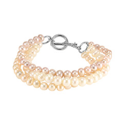 Süßwasserzuchtperlen-Silberarmband (TPC)