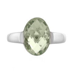 Grüner Amethyst-Silberring