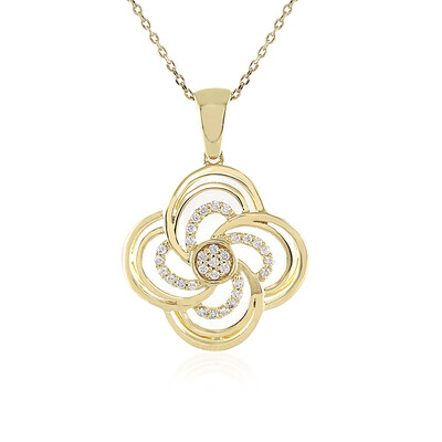 Lupenreiner (F) Brillant-Goldhalskette (LUCENT DIAMONDS)