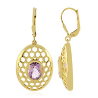 Lavendel-Amethyst-Silberohrringe