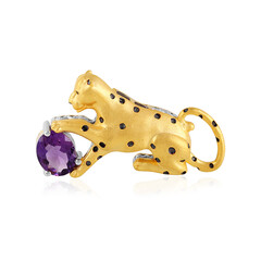 Amethyst-Silberbrosche (Gems en Vogue)