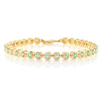 Russischer Smaragd-Silberarmband (Adela Silber)