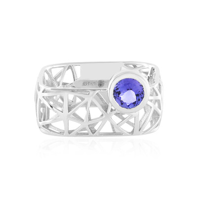 AAA-Tansanit-Goldring (Ornaments by de Melo)