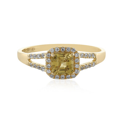 Gelber Zirkon-Goldring (Adela Gold)