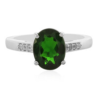 Russischer Diopsid-Silberring