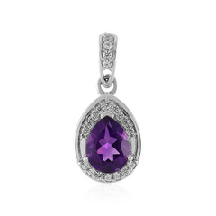 Uruguay-Amethyst-Silberanhänger