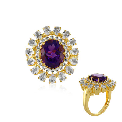 Sibirischer Amethyst-Silberring