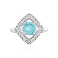 Blauer Apatit-Silberring
