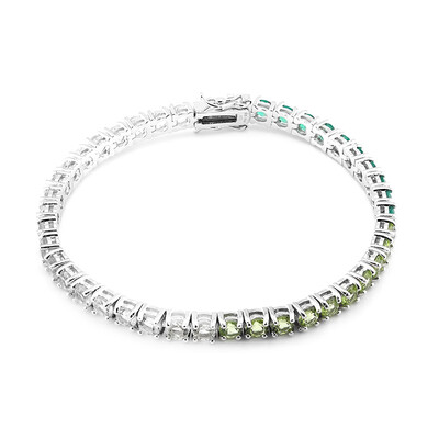Edelstein-Silberarmband