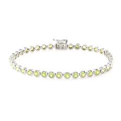 Peridot-Silberarmband