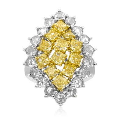 Gelber SI2 Diamant-Goldring (CIRARI)