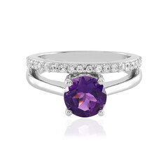 Sibirischer Amethyst-Silberring