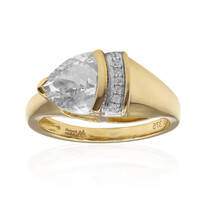 Herkimer Quarz-Goldring (Amanda Adkins)