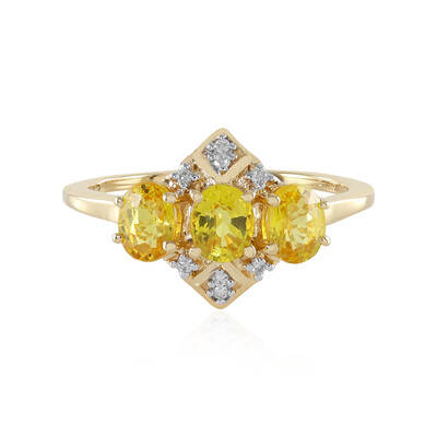 Gelber Saphir-Goldring