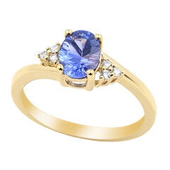 AAA-Tansanit-Goldring