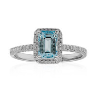 AAA-Brasilianischer Aquamarin-Goldring (CIRARI)