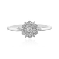 I2 (I) Diamant-Silberring