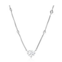 Weißer Quarz-Silbercollier