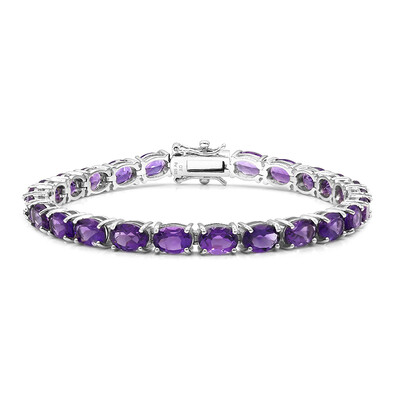 Sambia-Amethyst-Silberarmband