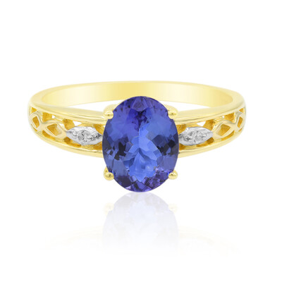 AAA-Tansanit-Goldring (Adela Gold)