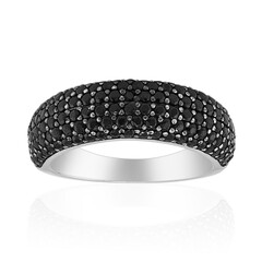 Schwarzer Spinell-Silberring