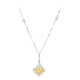 Gelber SI2 Brillant-Goldhalskette (CIRARI)