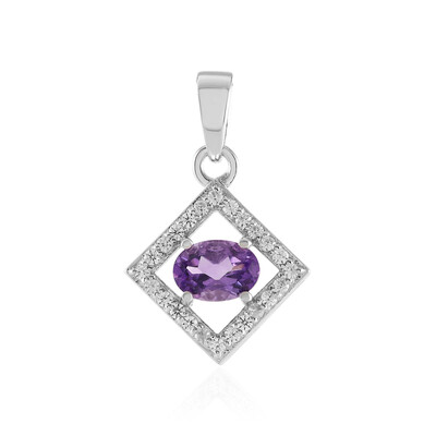 Uruguay-Amethyst-Silberanhänger