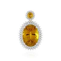 Goldener Apatit-Goldanhänger