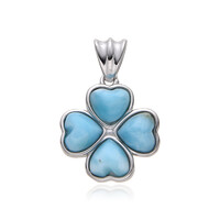 Larimar-Silberanhänger