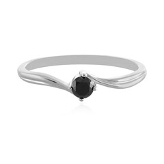 Schwarzer Brillant-Goldring