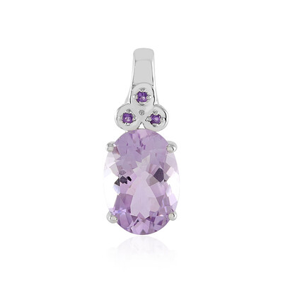 Lavendel-Amethyst-Silberanhänger